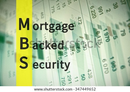 mbs acronym backed mortgage security business shutterstock