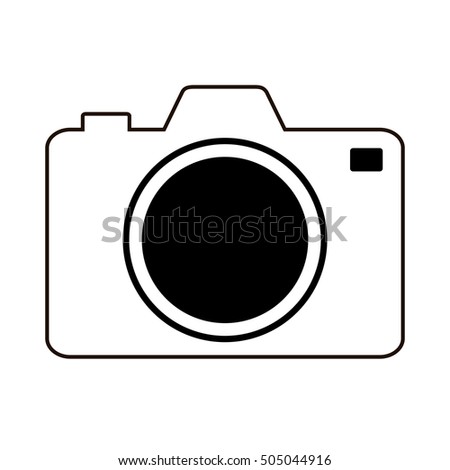 Scribble Hand Drawn Camera Icon Vector Stock Vector 117037138