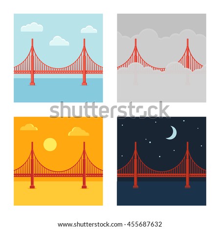 Golden Gate Bridge Cartoon Stock Photos, Images, & Pictures | Shutterstock