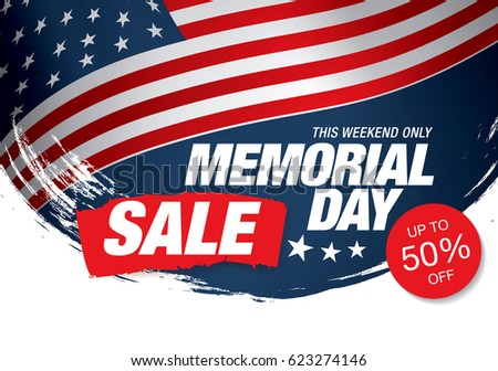Memorial day sale banner Memorial day sale banner