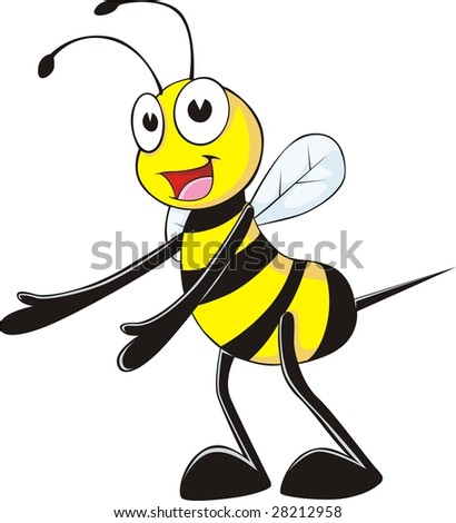 Happy Bee Family Cartoon Stock Vector 104447852 - Shutterstock