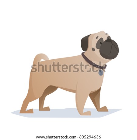 Pug Stock Vectors, Images & Vector Art | Shutterstock