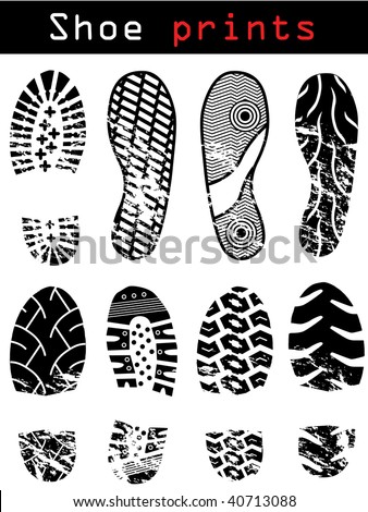 Shoe Print Vector Stock Photos, Images, & Pictures | Shutterstock