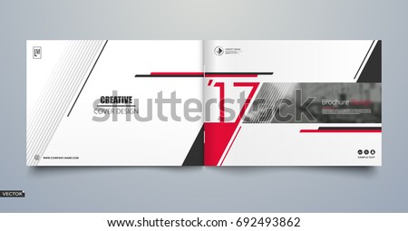 Info card style. White a4 brochure cover design. Fancy banner board. Title sheet model set. Modern vector front page art. City houses texture. Red frame, line form, brand logo icon. Ad flyer text font Info card style. White a4 brochure cover design. Fancy banner board. Title sheet model set. Modern vector front page art. City houses texture. Red frame, line form, brand logo icon. Ad flyer text font