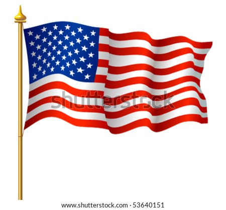 Waving american flag Stock Photos, Images, & Pictures | Shutterstock