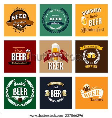 Premium, traditional, quality, best, natural beer and ...