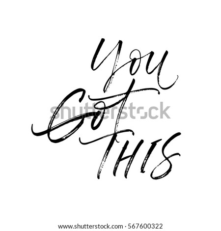 Youve Got This Card Hand Drawn Stock Vector 407121892 - Shutterstock