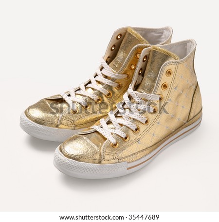 MiuMiu golden shoes