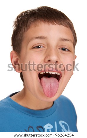 Tongue Sticking Out Stock Photos, Images, & Pictures 