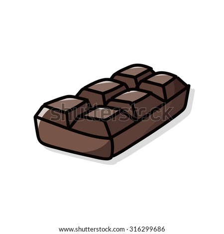 Cartoon Chocolate Bar Stock Illustration 96799057 - Shutterstock