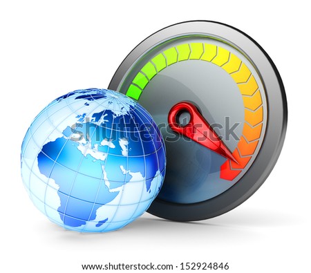 Internet Speed Test Speedometer