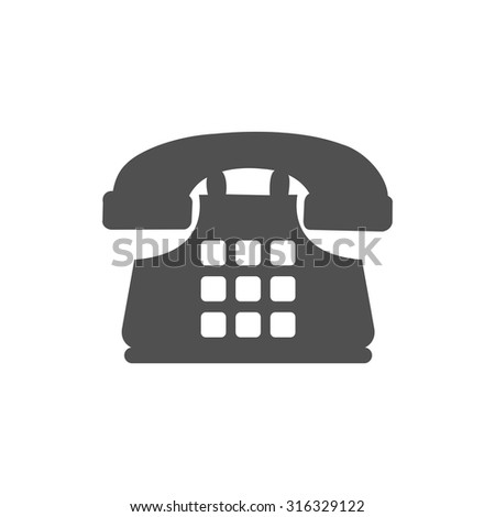 Illuminated Sign White Version Old Phone Stock Vector 16575535