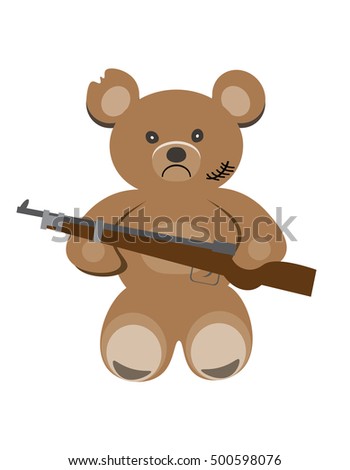 mad teddy bear