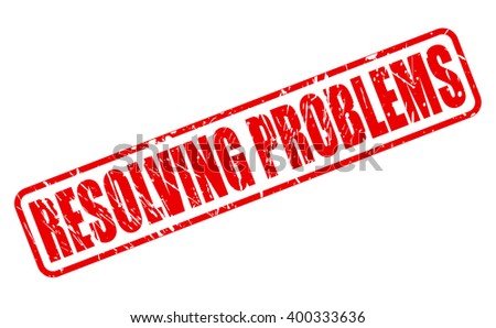 Problem Solved Red Stamp Text On Stock Vector Shutterstock