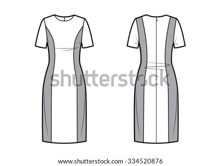 Woman Dress Back Stock Vectors & Vector Clip Art | Shutterstock
