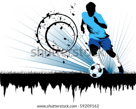 Vector Soccer player design / Football Background / Vector sport    football player background