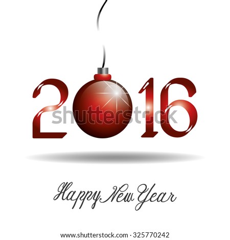 Creative Happy New Year 2016 Design Stock Vector 334950749 - Shutterstock