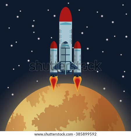 Space Flat Icon Set Stock Vector 174452477 - Shutterstock