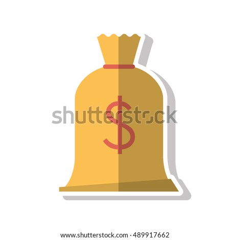 Dollar Money Bag Hand Drawing Cartoon Stock Vector 97619699 - Shutterstock