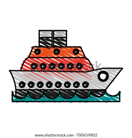 Cartoon Boat Stock Vector 66919114 - Shutterstock