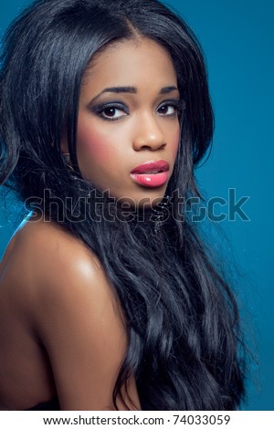 Blue Black Hair On Black Women