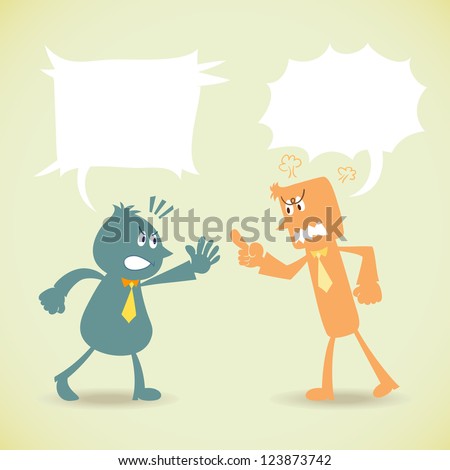 Cartoon Men Talking Two Stock Photos, Images, & Pictures | Shutterstock