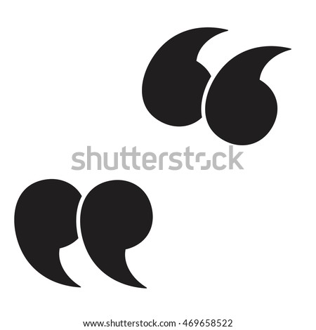 Download Quote Vector Icon Isolated On White Stock Vector 224319859 ...