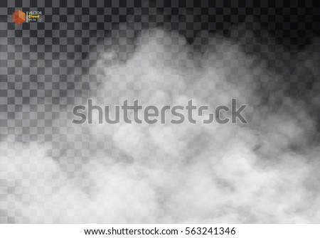 Fog or smoke isolated transparent special effect. White vector cloudiness, mist or smog background. Vector illustration Fog or smoke isolated transparent special effect. White vector cloudiness, mist or smog background. Vector illustration