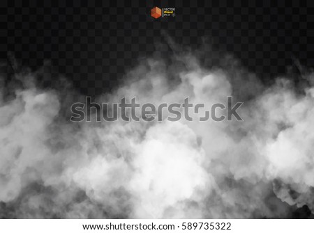 Fog or smoke isolated transparent special effect. White vector cloudiness, mist or smog background. Vector illustration Fog or smoke isolated transparent special effect. White vector cloudiness, mist or smog background. Vector illustration
