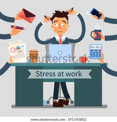 stock-vector-stress-at-work-office-work-man-at-work-modern-life-multitasking-work-man-with-laptop-man-391143802.jpg