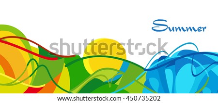 Rio. Summer 2016 Brazil background. Rio de Janeiro abstract Summer landscape. Summer Athletic competition. Sport Brazil Vector Illustration for design, advertising. Brazil beach Summer camp. Rio Sport - stock vector Rio. Summer 2016 Brazil background. Rio de Janeiro abstract Summer landscape. Summer Athletic competition. Sport Brazil Vector Illustration for design, advertising. Brazil beach Summer camp. Rio Sport - stock vector