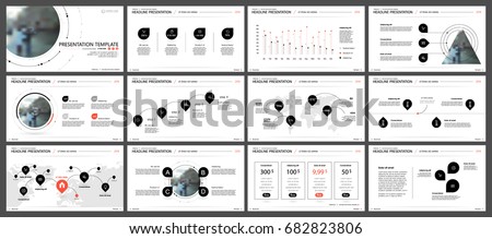 Red and black elements for infographics on a white background. Presentation templates. Use in presentation, flyer and leaflet, corporate report, marketing, advertising, annual report, banner. Red and black elements for infographics on a white background. Presentation templates. Use in presentation, flyer and leaflet, corporate report, marketing, advertising, annual report, banner.