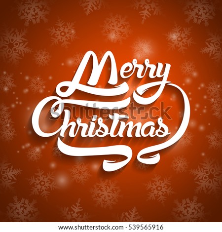 Christmas Typography Handwriting Stock Vector 161433128 - Shutterstock