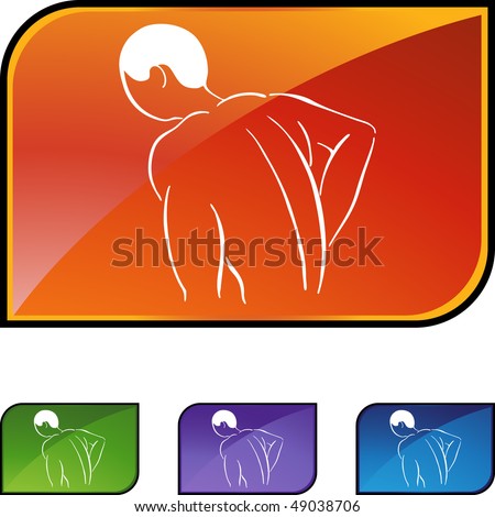 Stock Images similar to ID 49035148 - back pain icon