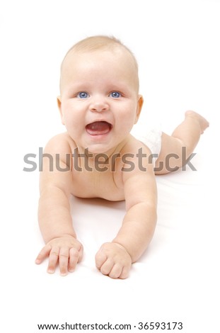 Laughing Baby Boy 4 Month Old Stock Photo 40864804 ...