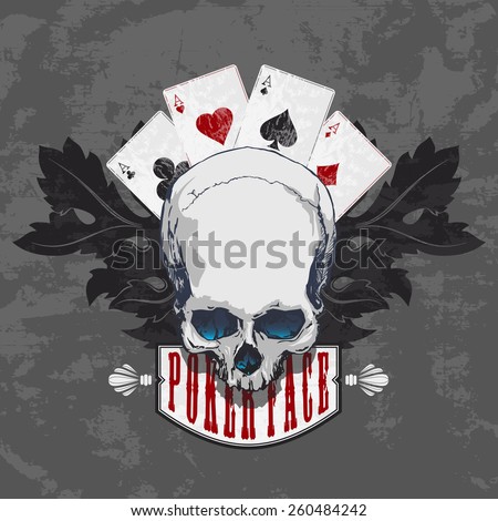 Poker face download skull