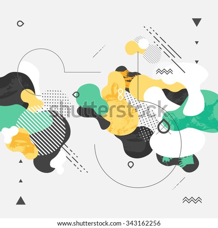 Abstract modern geometric background - stock vector Abstract modern geometric background - stock vector