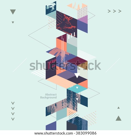 Abstract modern geometric background - stock vector Abstract modern geometric background - stock vector
