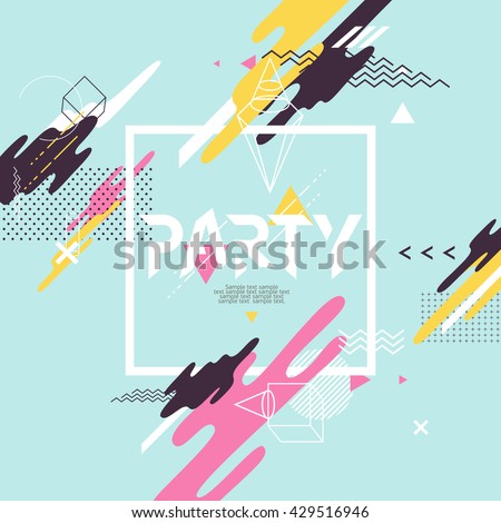 Abstract background for party poster - stock vector Abstract background for party poster - stock vector