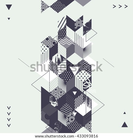 Abstract art geometric background - stock vector Abstract art geometric background - stock vector
