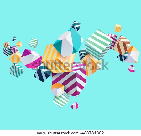 Abstract colorful background with geometric elements Abstract colorful background with geometric elements