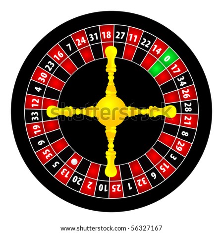 Roulette Illustration On White Background Stock Vector 56327167 - Shutterstock