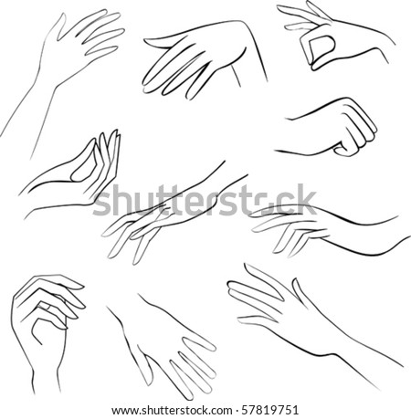 Woman Hand Stock Vectors & Vector Clip Art | Shutterstock