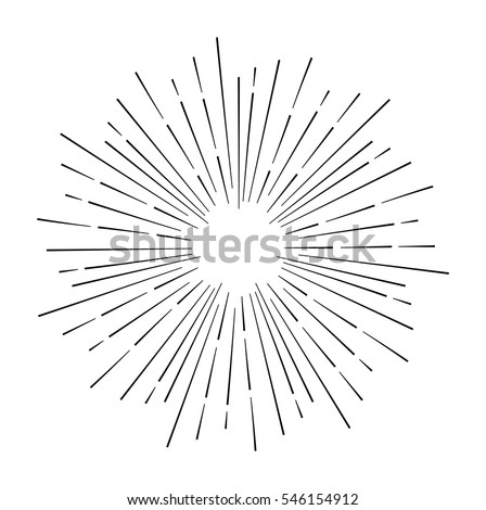 Star burst design element on white background Star burst design element on white background