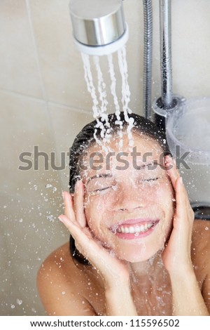 Asian Woman Washing Bathtub 31