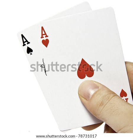 aces isolated hand two shutterstock allan beth portfolio