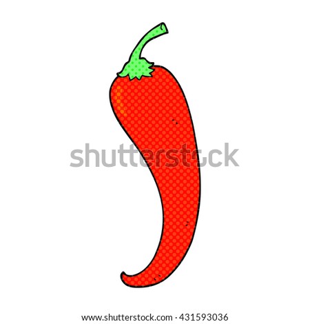 Chili Pepper Isolated Vegetables On White Stock Vector 198391955