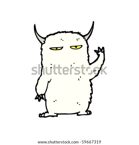 Cartoon Yeti Monster Stock Vector 116569135 - Shutterstock