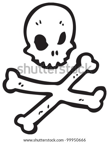 Funny Cartoon Skull Stock Vector 62878393 - Shutterstock