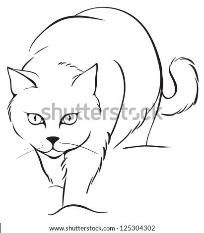 Cat outlines Stock Photos, Images, & Pictures | Shutterstock